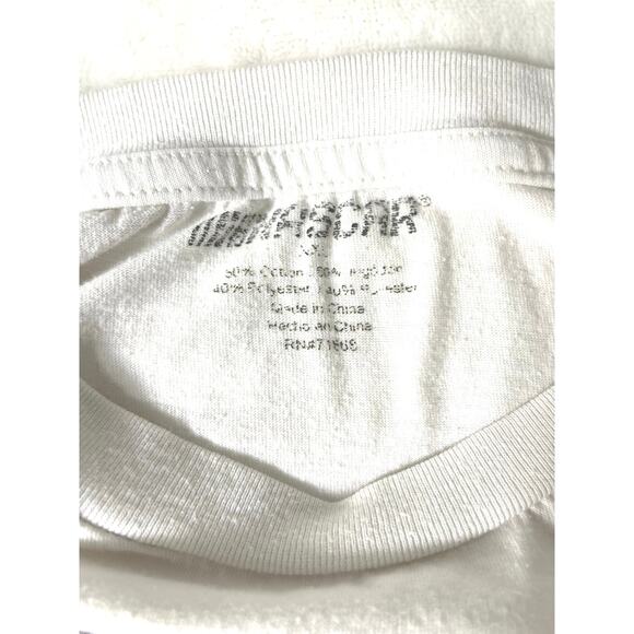 NASCAR Graphic T-Shirt White Racing Car Tee 2XL fits Medium - Picture 7 of 7